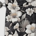 thumbnail image 3 of Designart "Tropics In Monochrome Hues" Tropical Blackout Curtain Panels, 3 of 4