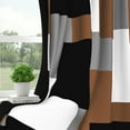 thumbnail image 4 of Dashan Black Grey Blackout Curtains for Bedroom Living Room，Grommet Room Darkening Window Drapes 42x63 Inch,2 Panels, 4 of 6