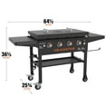 thumbnail image 3 of Blackstone Original 4-Burner 36" Propane Omnivore Griddle with Hard Cover, 3 of 13