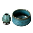 thumbnail image 2 of Ceramic Matcha Bowls with Whisk Stand Ceramic Matcha Bowl Handcrafted Matcha Cup Blue, 2 of 9