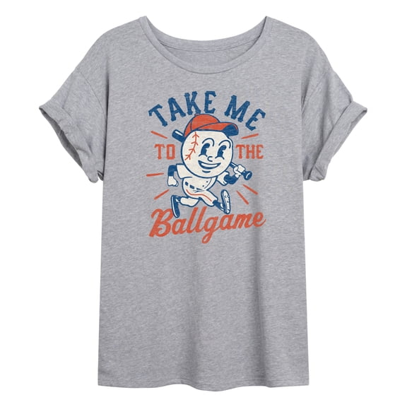 Instant Message - Take Me to the Ballgame Oversized Graphic T-Shirt