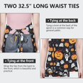 thumbnail image 6 of Halloween Ghost Pumpkin Medley Apron-Garden Aprons for Women with Pockets-Cotton Linen Waterproof Kitchen Cooking Gardening Aprons Adjustable for Kitchen,Cooking,BBQ and Salon 32"x27", 6 of 7