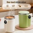 thumbnail image 5 of Automatic Magnetic Stirring Coffee Mug,Stainless Steel Thermal Cup,3.53 fl oz/400 mL With Handle Temp Display,Type-C Charge,Self-Mixing Travel Drinkware,Electric shaker bottle,White 1, 5 of 10