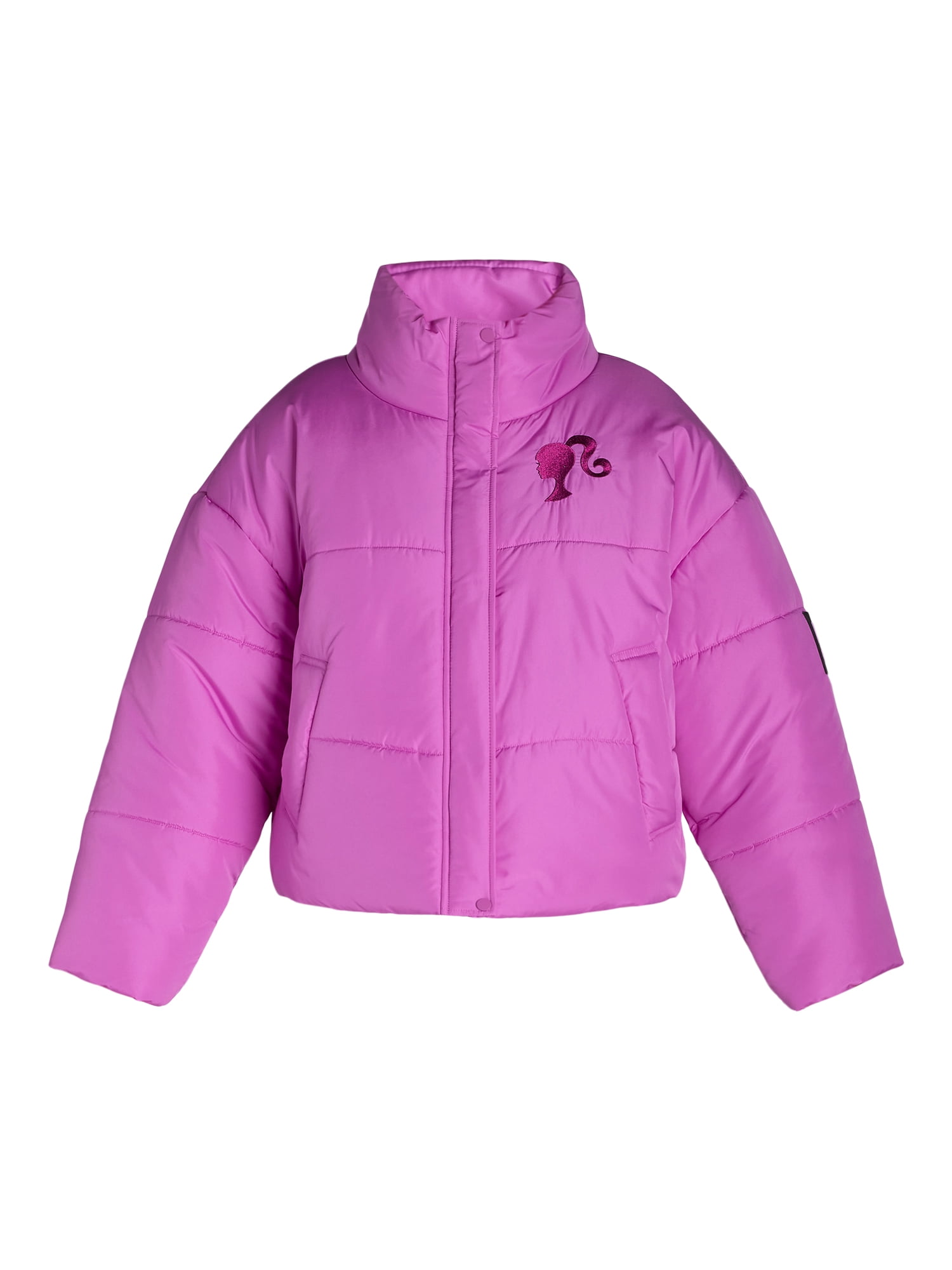 Barbie Women’s Quilted Puffer Jacket, Sizes XXS-2XL
