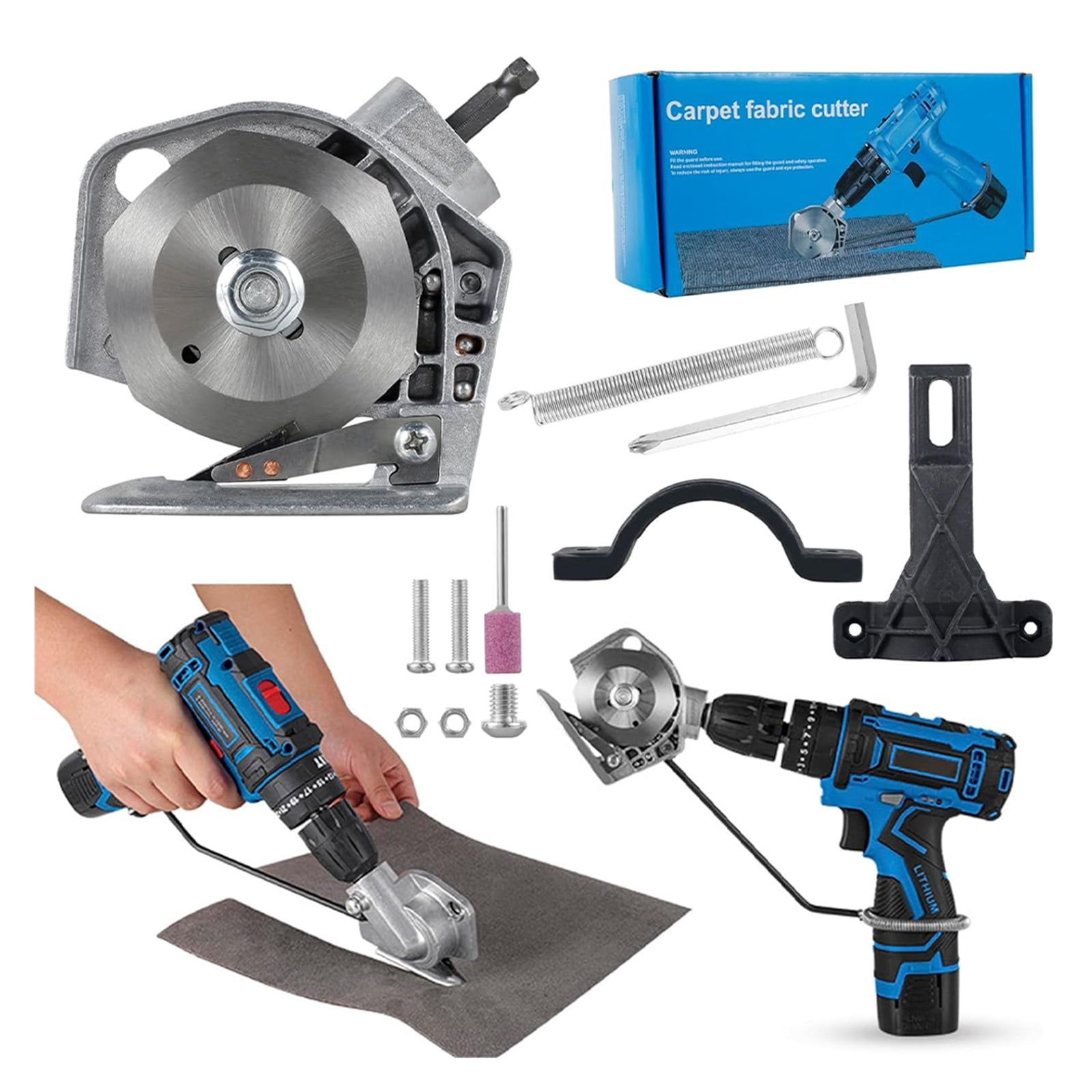 Home Electric Scissors, Electric Rotary Fabric Cutting Tools, Leather/Carpet Tufting Scissors, Electric Drill To Cutting Machine ,Sharp & Durable