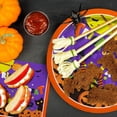 thumbnail image 5 of Halloween Party Supplies Kit Serve 25, Halloween Witch Pumpkin Design Includes Disposable Dinner Plates, Dessert Plates, Napkins, Cups and Tablecloth, Perfect for Halloween Birthday Party Decorations, 5 of 7