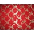 thumbnail image 4 of Silk Brocade fabric RED x metallic gold color 44" wide BRO736[3], 4 of 5