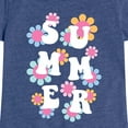 thumbnail image 3 of Instant Message - Summer Flowers - Toddler & Youth Girls Short Sleeve Graphic T-Shirt, 3 of 6