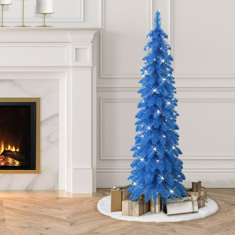 4 ft deals blue christmas tree