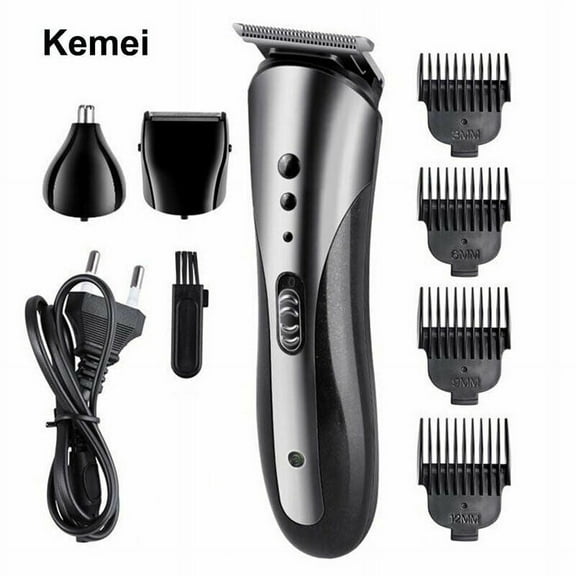 Amerteer Km-1407 Razor Hair Clipper Nose Hair Device Multi-Function Set Hair Clipper Head Can Be Washed Hair Clipper Mustache Trimmer Body Groomer Kit Precision Trimmer Nose Trimmer Waterproof