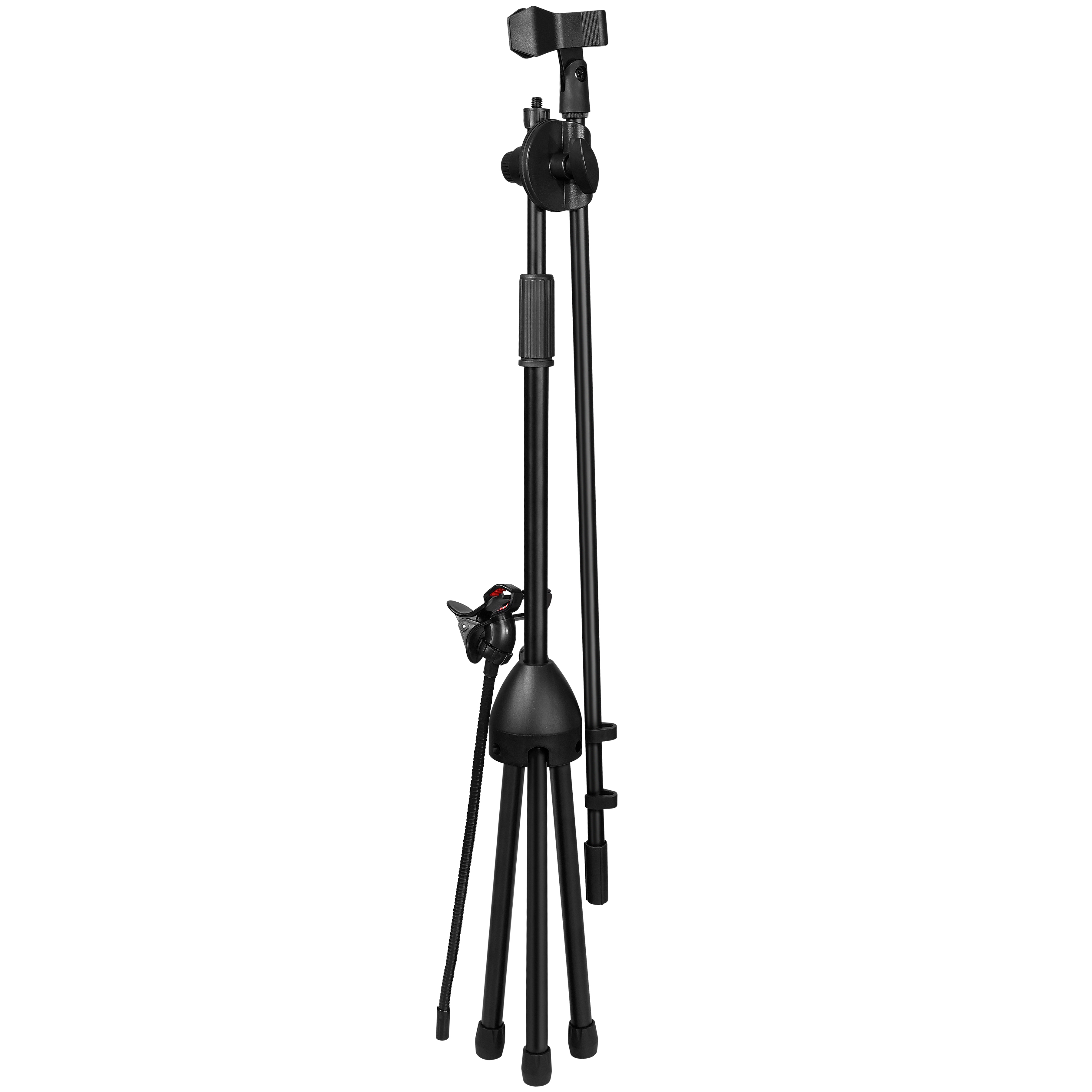 RiseBass Adjustable Mic Stand with Boom Arm & Phone Holder- Perfect for Singing, Recording, and Live Performances - Versatile Stand with Built-In Tablet/Phone Mount for Easy Lyrics Access