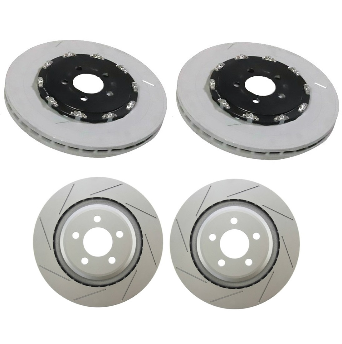 Genuine OEM 5 Lugs Vented Slotted Front & Rear Brake Disc Rotors Kit