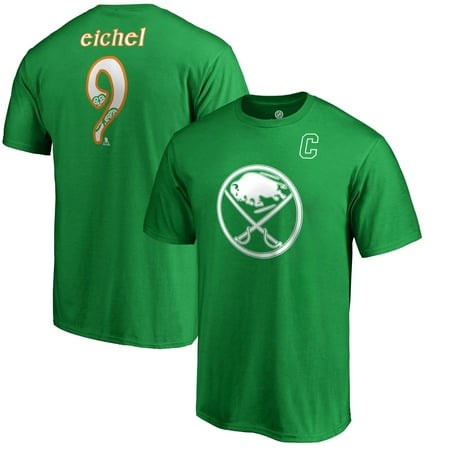 Number Buffalo - Jack Eichel Buffalo Sabres Fanatics Branded St. Patrick's Day Name & Number T-Shirt - Kelly Green