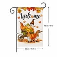 thumbnail image 3 of Garden Flag 18X12 Inch Linen Welcome Flag Outdoor Fall Decor Thanksgiving Decorations Outdoor Fall Porch Decor for Yard Patio 1 Pack, 3 of 6