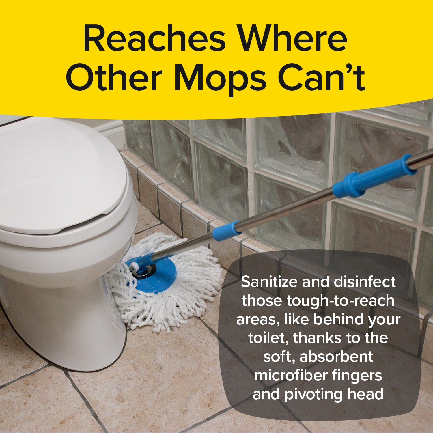 Hurricane Spin Mop As Seen On TV Mop & Bucket Cleaning System by BulbHead - image 5 of 9