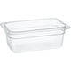 thumbnail image 1 of Inserto CAMBRO de policarbonato tamaño 1/4 profundidad 10.2 cm capacidad 2.5 L color transparente ideal para almacenamiento y servicio de alimentos fríos o calientes., 1 of 2