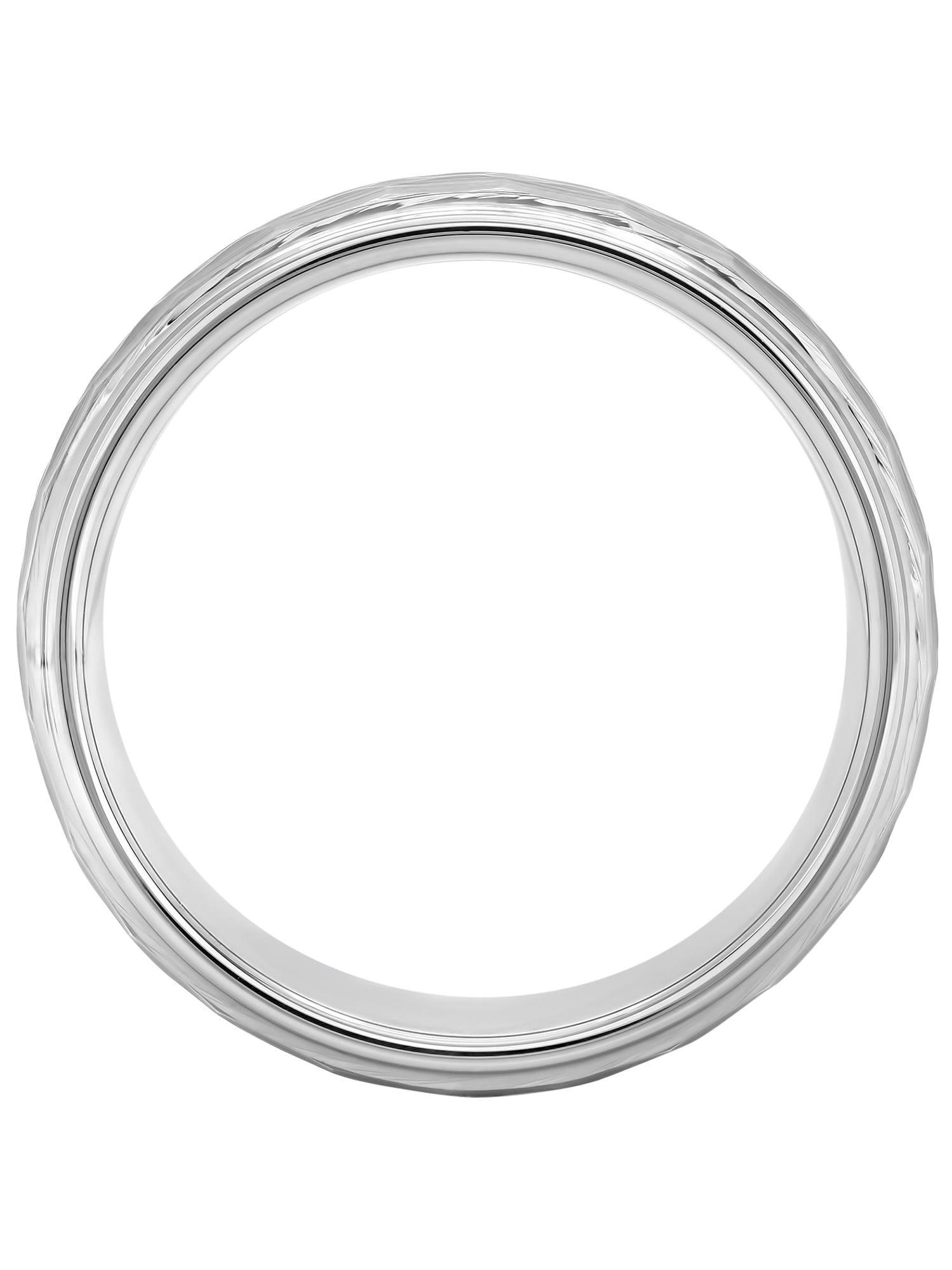 Men's Tungsten Hammered Finish Band, 8MM