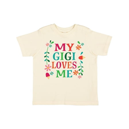 

Inktastic My Gigi Loves Me Girls Apparel Gift Toddler Toddler Girl T-Shirt