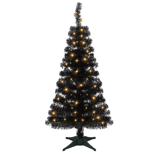 Árbol de Navidad artificial para Halloween Juegoal de 4 pies con 70 LED