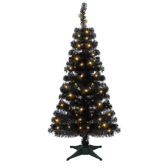 Árbol de Navidad artificial para Halloween Juegoal de 4 pies con 70 LED
