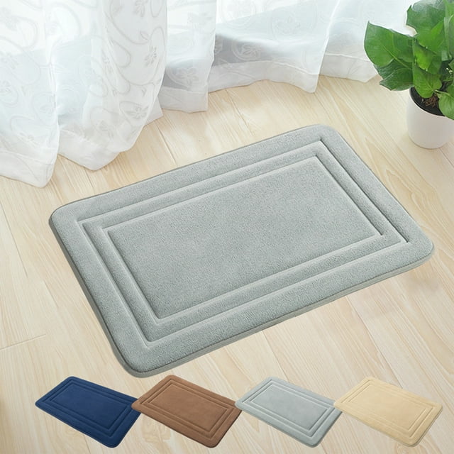 Alfombra absorbente para baño - Alfombra impermeable antideslizante para entrada, inodoro y ducha, 50x80cm, lavable tanto en interior/exterior