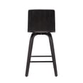 thumbnail image 6 of Hawthorne Collections 26" Modern Faux Leather Swivel Counter Stool in Gray, 6 of 6