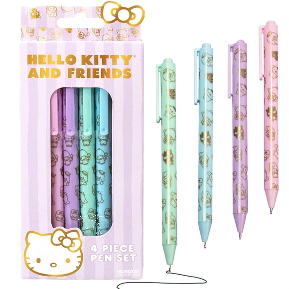 Set de bolígrafos Horizon Group USA Hello Kitty & Friends de 4 piezas