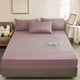 thumbnail image 5 of Sábana ajustable cama matrimonial 200x150cm – funda elástica antideslizante para colchón, punto de poliéster suave, somier, multicolor, de una pieza, 5 of 6
