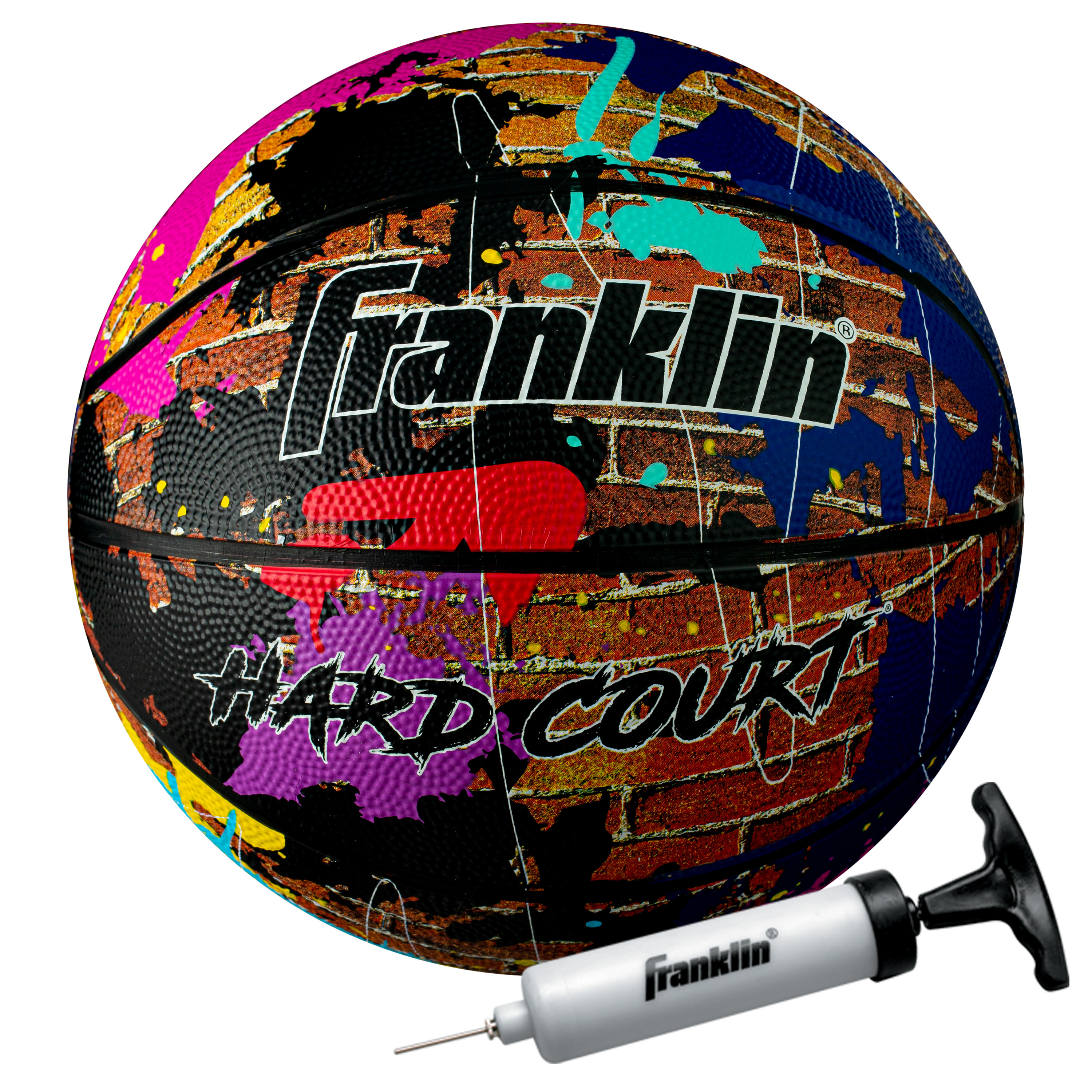 Franklin Sports Hard Court Rubber Basketball photo 1
