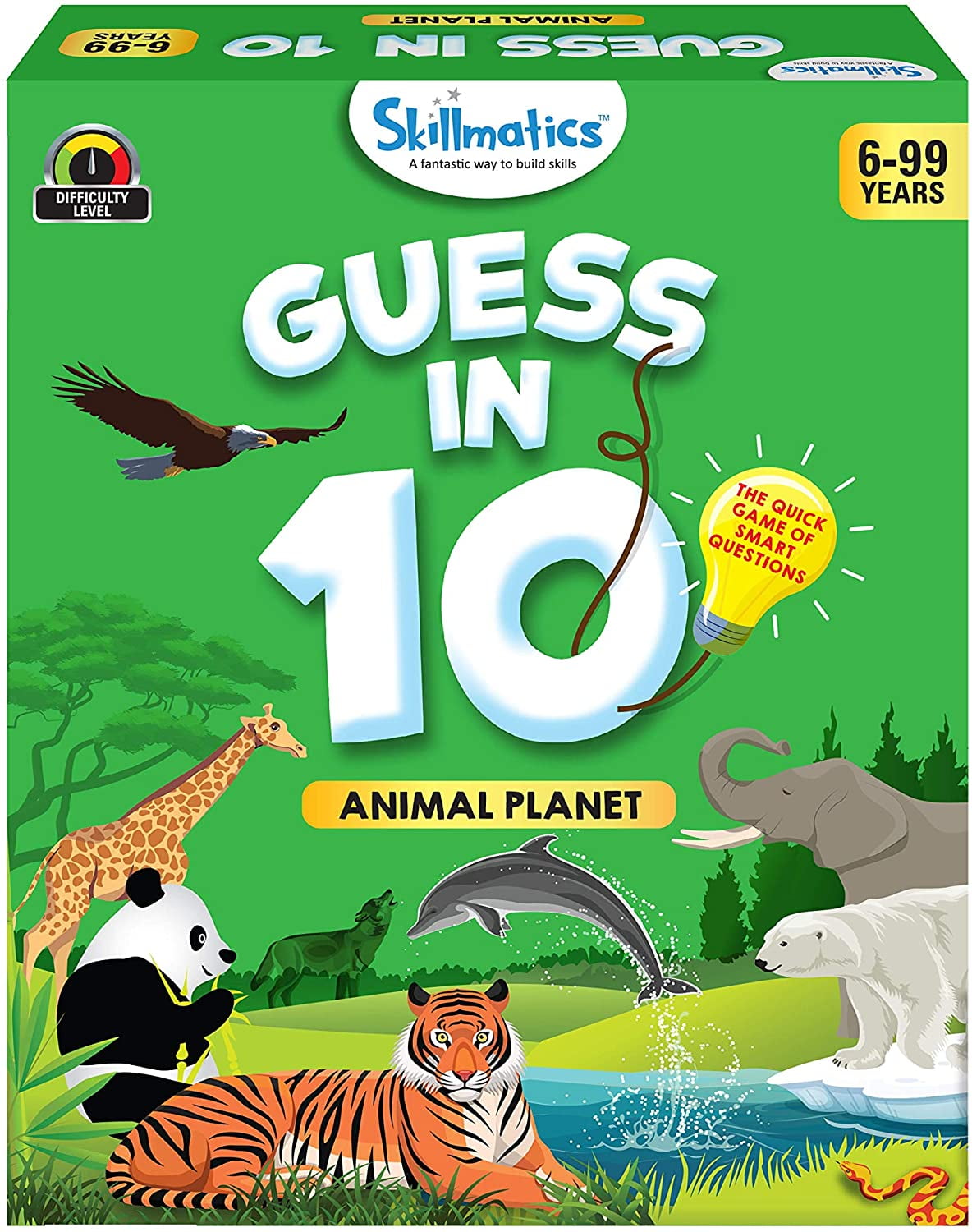 Skillmatics Guess in 10 Animal Planet - Card Game of Smart Questions for  Kids & Families | Super Fun & General Knowledge for Family Game Night |  Gifts for Kids (Ages 6-99) 