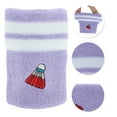 thumbnail image 3 of Unique Bargains 1 Pc Breathable Wristbands Comfortable Sports Wristband Badminton Purple White, 3 of 6