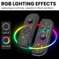 thumbnail image 2 of Wireless Controller for Nintendo Switch with Wrist Strap,Left and Right RGB Joypad Controllers Compatible with Switch/OLED/Lite,Support Dual Vibration/6-Axis Gyro/Motion Control/Wake-up(Lightning), 2 of 8