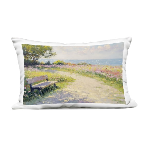 Stupell Industries Relax And Stay Awhile Outdoor Printed Pillow design by Petal Prints Design, 14 x 7 x 20