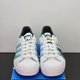 thumbnail image 4 of Ad-id-as Superstar Shoes Men's Size 9.5 White Green Blue Athletic Casual Sneakers, 4 of 6