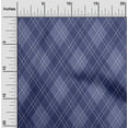 thumbnail image 2 of oneOone Polyester Spandex Dark Blue Fabric Check Fabric For Sewing Printed Craft Fabric By The Yard 56 Inch Wide, 2 of 5