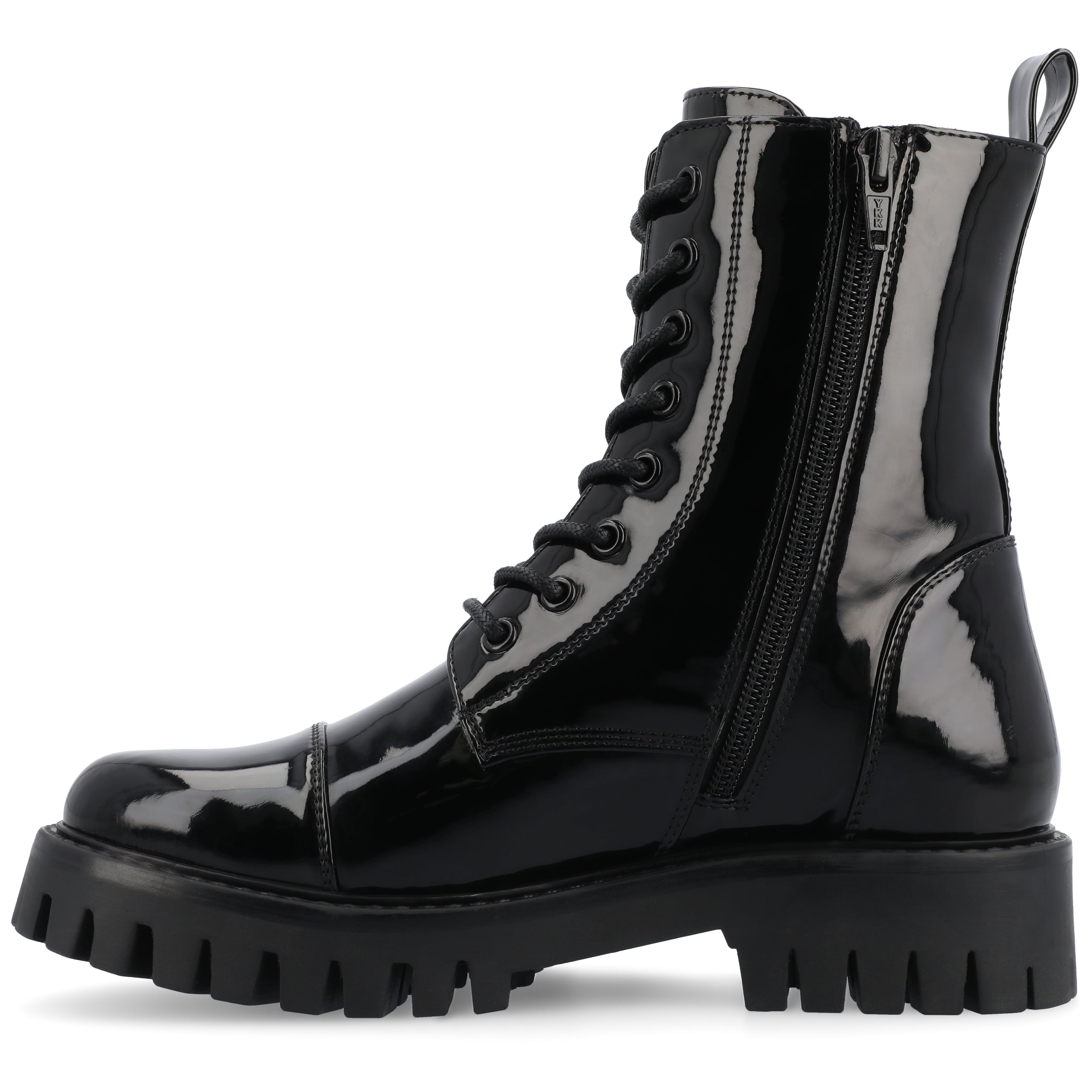 Journee Womens Aaley Combat Inside Zip Booties, Widths Available