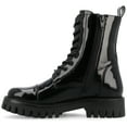thumbnail image 3 of Journee Womens Aaley Combat Inside Zip Booties, Widths Available, 3 of 10
