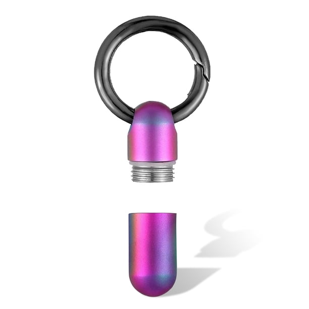 Naiovety LLavero de pastillero, dispensador de pastillas de aleación, soporte impermeable para tableta, contenedor de almacenamiento de regalos para Almacenamiento y organización del hogar No.02 Naiovety HA012686-02