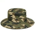 thumbnail image 1 of HES Chapeau de Soleil pour Hommes Camouflage Accessoire Réglable Absorbant la Sueur Bord Rond Seau pour Randonnée, 1 of 8