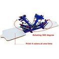 thumbnail image 2 of INTBUYING Full Set 4 Color 2 Station Screen Printing Kit with Flash Dryer Exposure Unit Silk Press Machine, 2 of 7