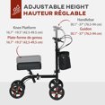thumbnail image 4 of HOMCOM Trottinette Ajustable, Marchette Pliante avec Double Frein, Noir, 4 of 10