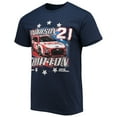 thumbnail image 2 of Men's Checkered Flag Navy Harrison Burton Stars & Stripes T-Shirt, 2 of 3