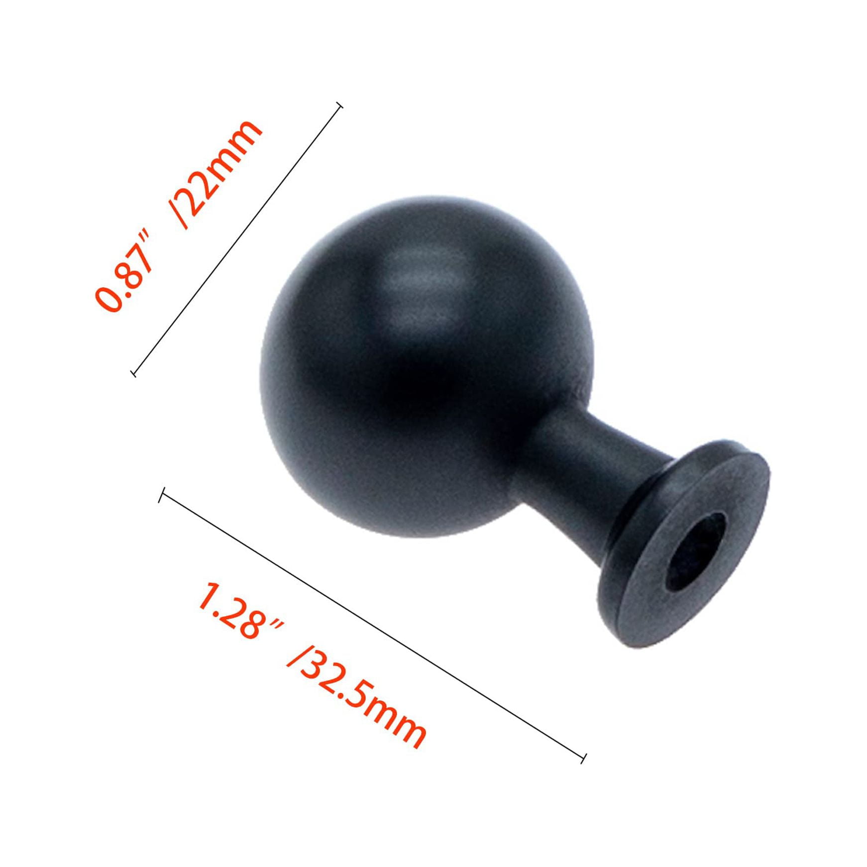 Utopia Alley 25pcs Lyon Cabinet Ring Pull Knob - Decorative Cabinet Drop Pull Knobs for Cabinets and Drawers - Vintage Cabinet Hardware with Hand Finished Matt Black - Metal Drawer Pull Knobs 0.87"