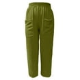 thumbnail image 4 of Pantalon Large Décontracté pour Femmes avec Poches - Léger, Respirant, Polyester, Adapté à Plusieurs Saisons, 4 of 4