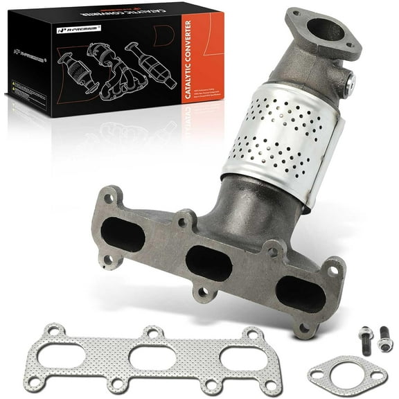 A-Premium Front Exhaust Manifold Catalytic Converter Kit Direct-Fit Compatible with Hyundai Santa Fe 2005-2006, Tucson 2005-2009 & Kia Sportage 2005-2010, 2.7L, EPA Compliant