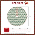 thumbnail image 2 of Rateoe Peacock Feathers1 Pattern Christmas Tree Skirt with Ties , Christmas Tree Decorations, Farmhouse Christmas Decor Xmas Holiday Decorations-36", 2 of 6