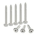 thumbnail image 1 of Tornillos autorroscantes con arandela hexagonal Phillips Uxcell M4 x 40mm de acero inoxidable 304, paquete de 25, 1 of 4