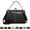 Black, variant on Kiss Lock Tote Handbag for Women, Vintage Frame Purse with Top Handle & Crossbody Strap, Structured Leather Shoulder Bag for Work, Daily, Travel