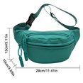 thumbnail image 3 of Bolsa de pecho para mujer, riñonera de lona a la moda, riñonera, bolsas de viaje al aire libre (azul) Ehuebsd  Para Estrenar, 3 of 3