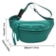 thumbnail image 3 of Bolso de pecho para mujer, riñonera de lona a la moda, riñonera, bolsas de viaje al aire libre (azul), 3 of 8